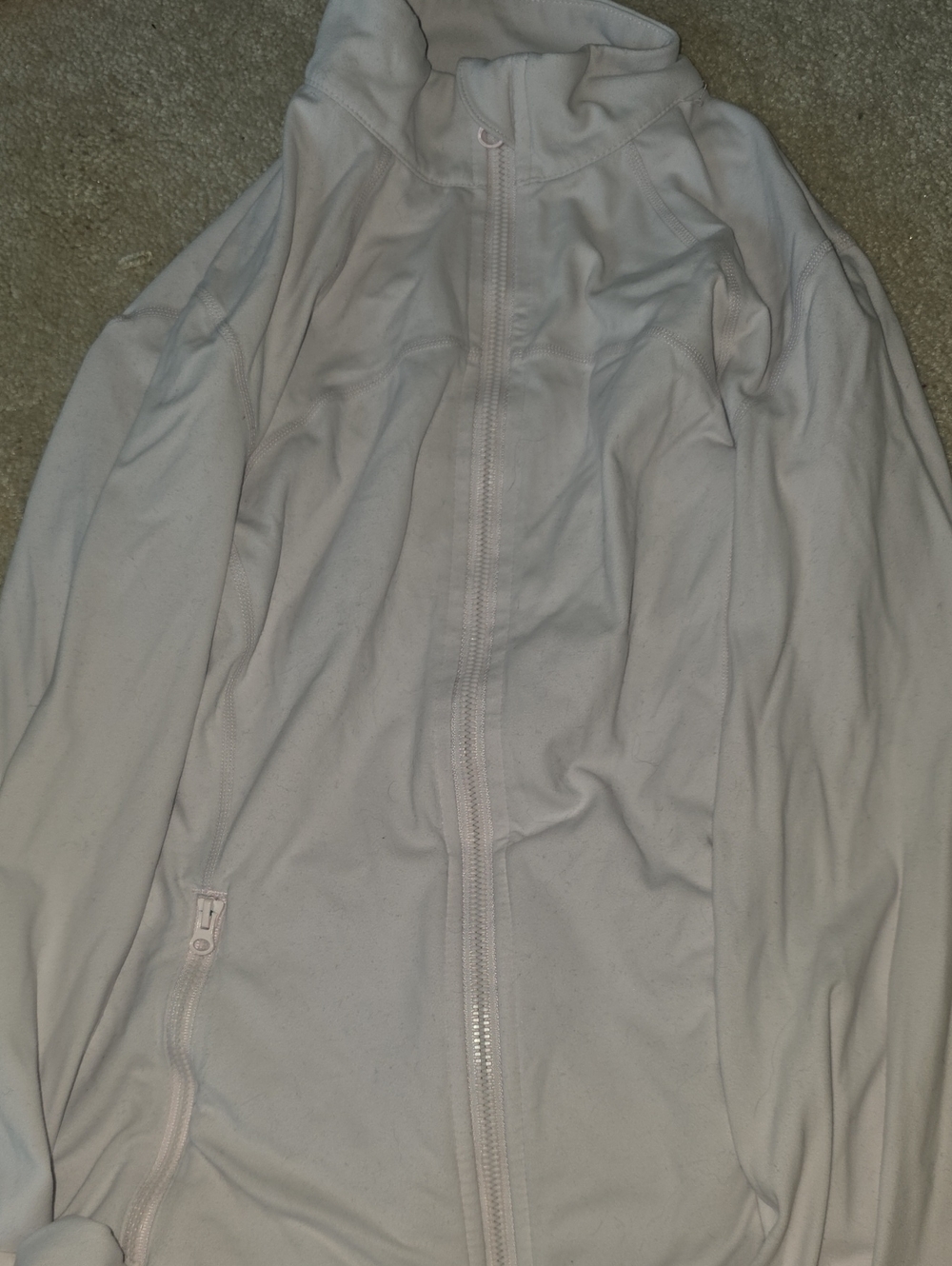 Womens Glomode Light Pink Full-Zip Jacket